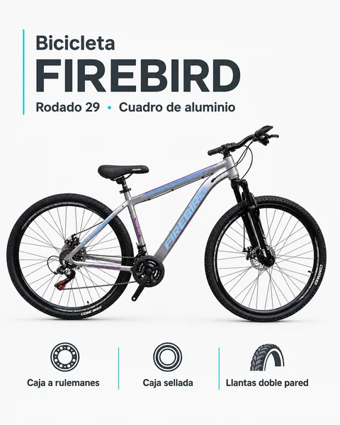 Bicicleta Firebird Rodado 29 Cuadro de Aluminio
