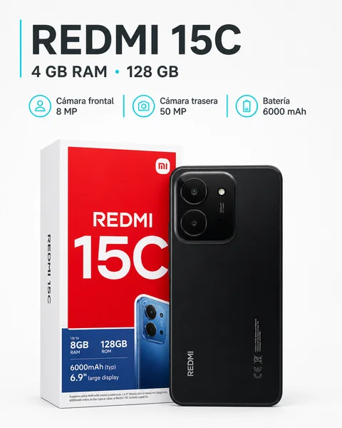 Xiaomi Redmi 15C 4 GB RAM 128 GB