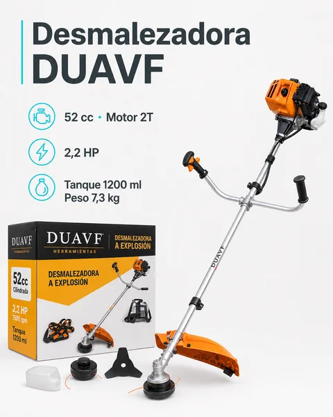 Desmalezadora DUAVF 52 cc Motor 2T