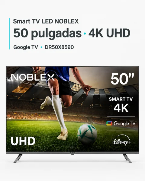 Smart TV LED Noblex 50 pulgadas 4K UHD Google TV DR50X8590